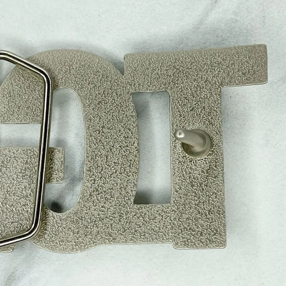 Silver Tone TGIF Thank God Its Friday Novelty Belt Buckle Fun ✨